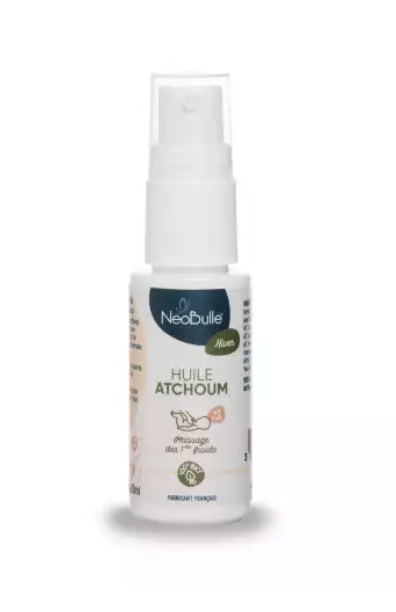 Huile aromathérapie Atchoum (massage des premiers froids)