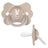 Wonder Butterfly Lapin Beige / 0/6 mois