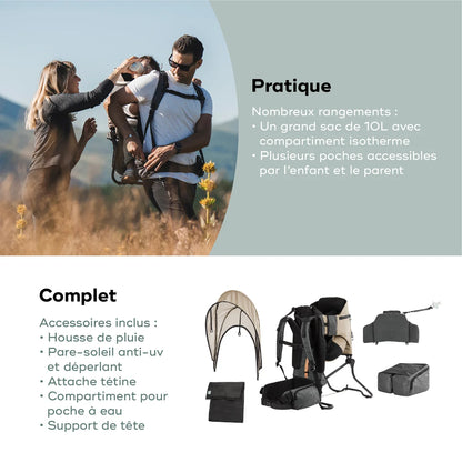 Porte-bébé de randonnée Moov & Hike +