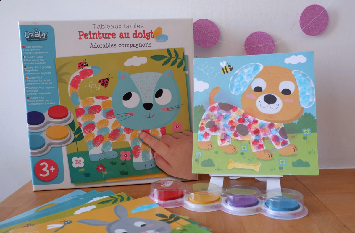 Coffret Peinture au doigt Adorables compagnons