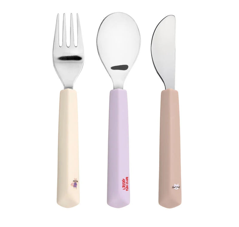 Set de 3 couverts en inox