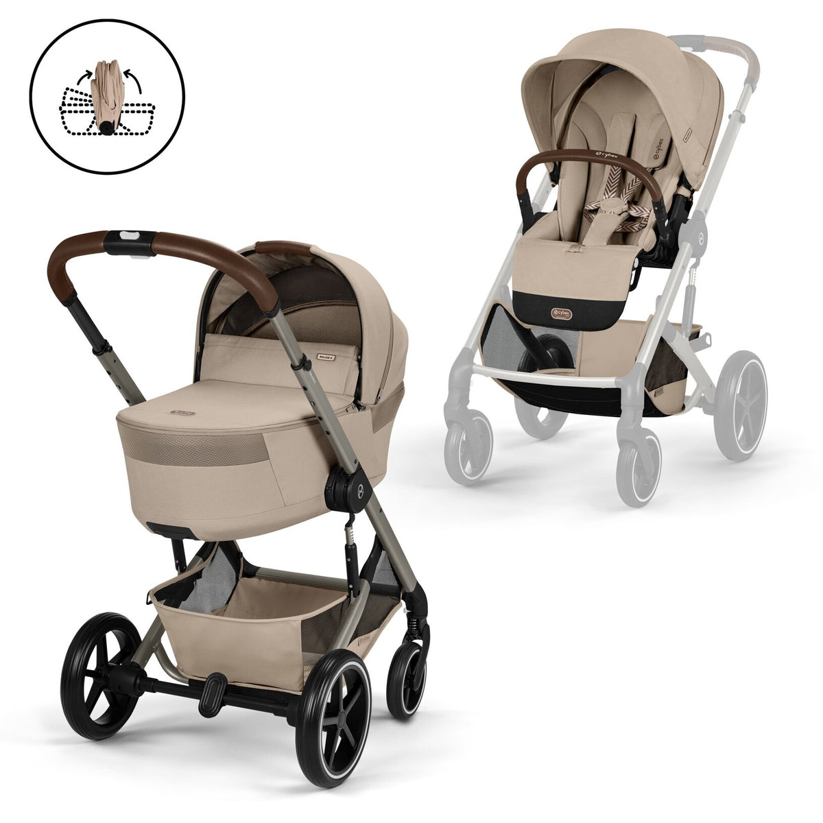 Poussette Balios S Lux avec nacelle pliable