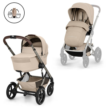 Poussette Talos S Lux avec nacelle pliable