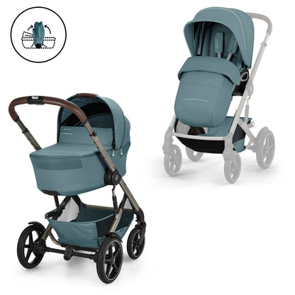 Poussette Talos S Lux avec nacelle pliable