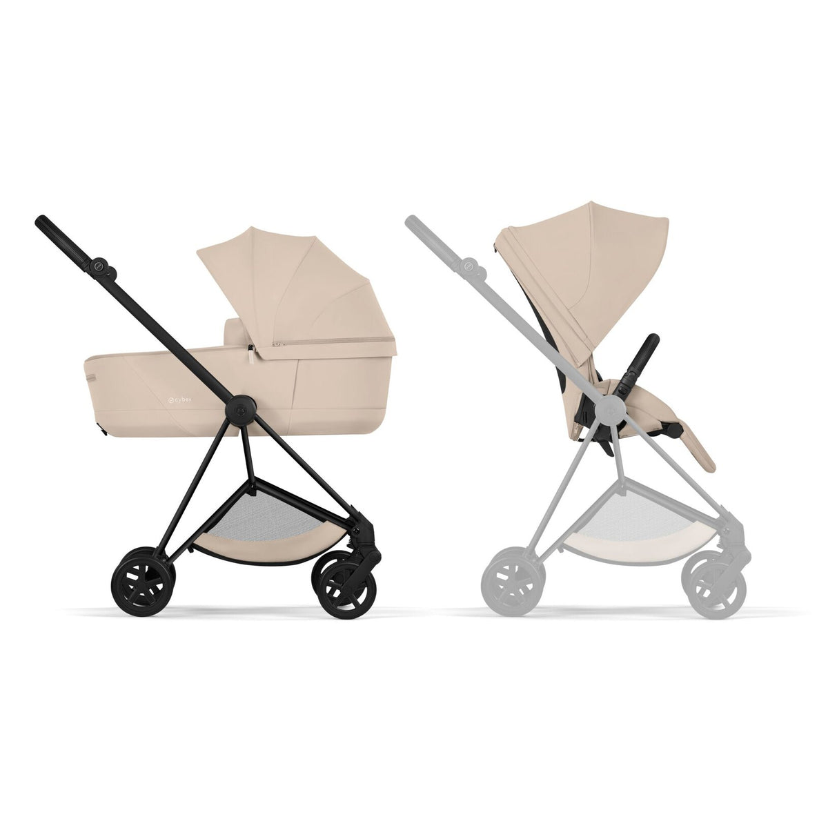 Poussette Mios avec nacelle pliable