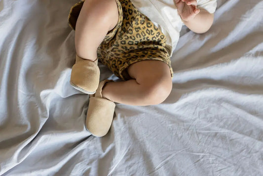 Chaussons en cuir arena