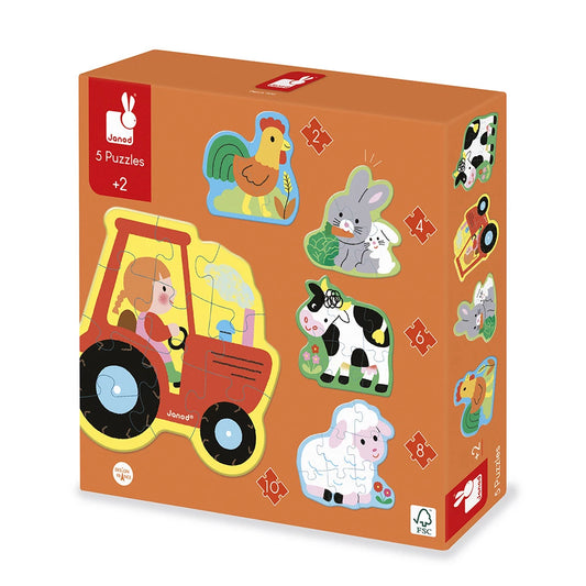 Puzzle 5 puzzle évolutif Ferme