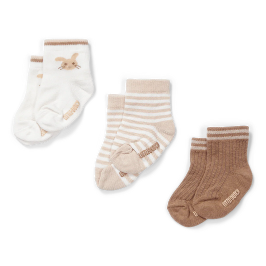 Lot de 3 chaussettes Bébé lapin, couleur