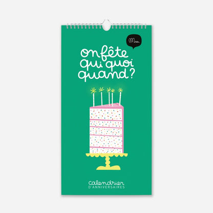 Calendrier d'anniversaires