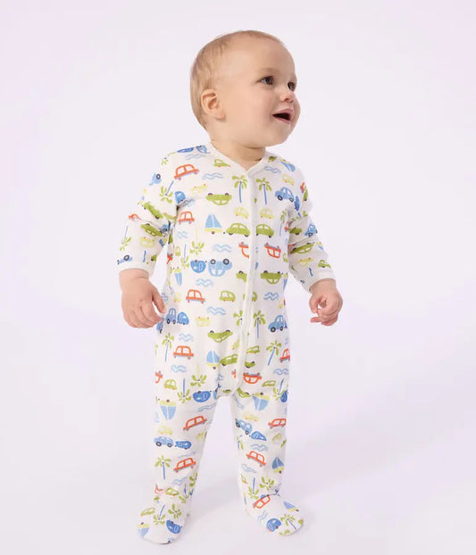 Pyjama bébé en coton imprimé voitures