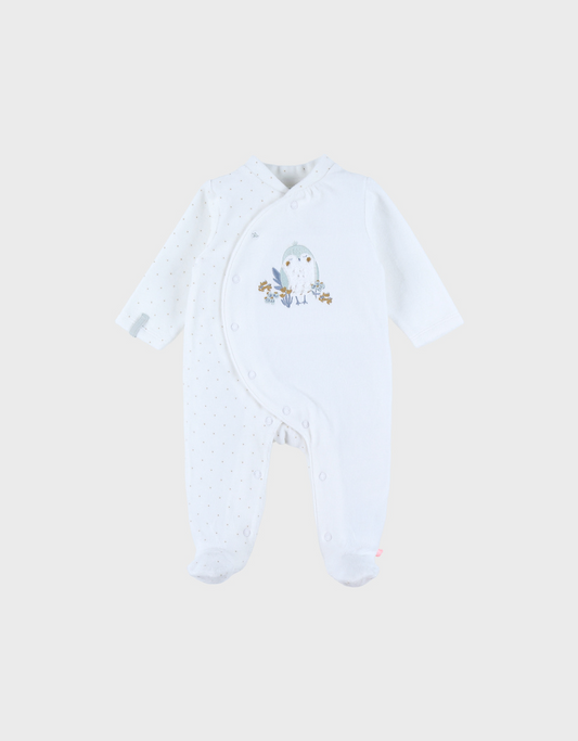 Pyjama en velours oiseau
