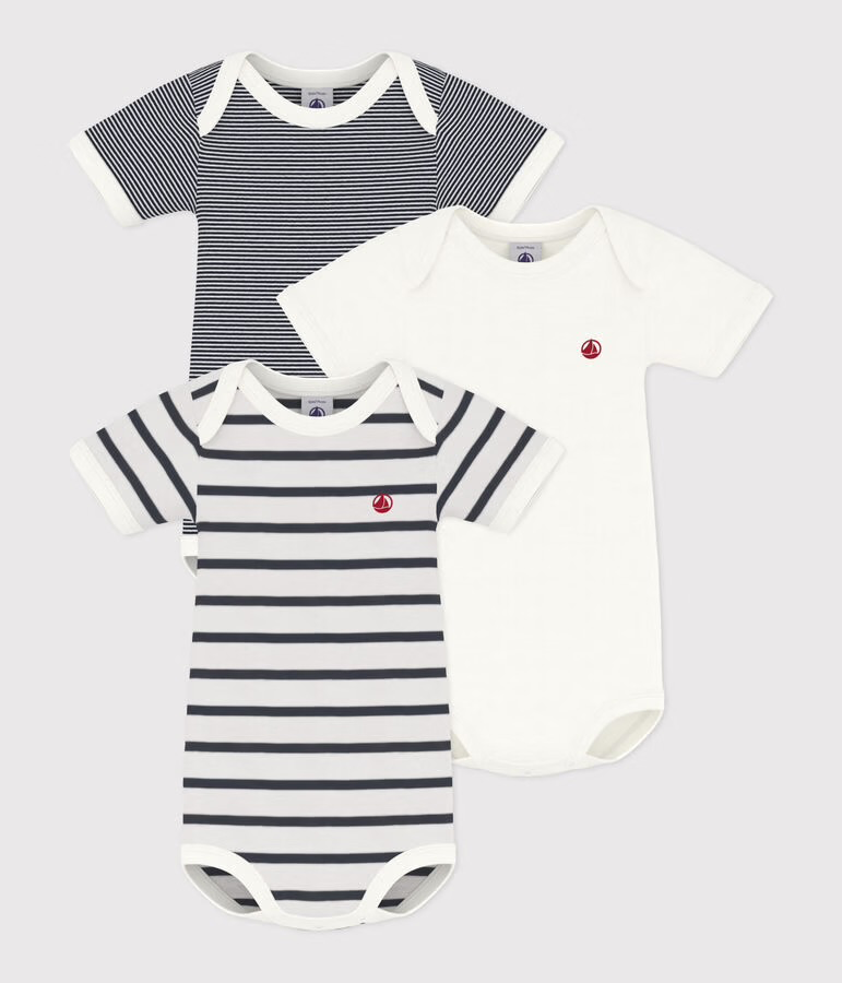 Lot de 3 bodies manches courtes