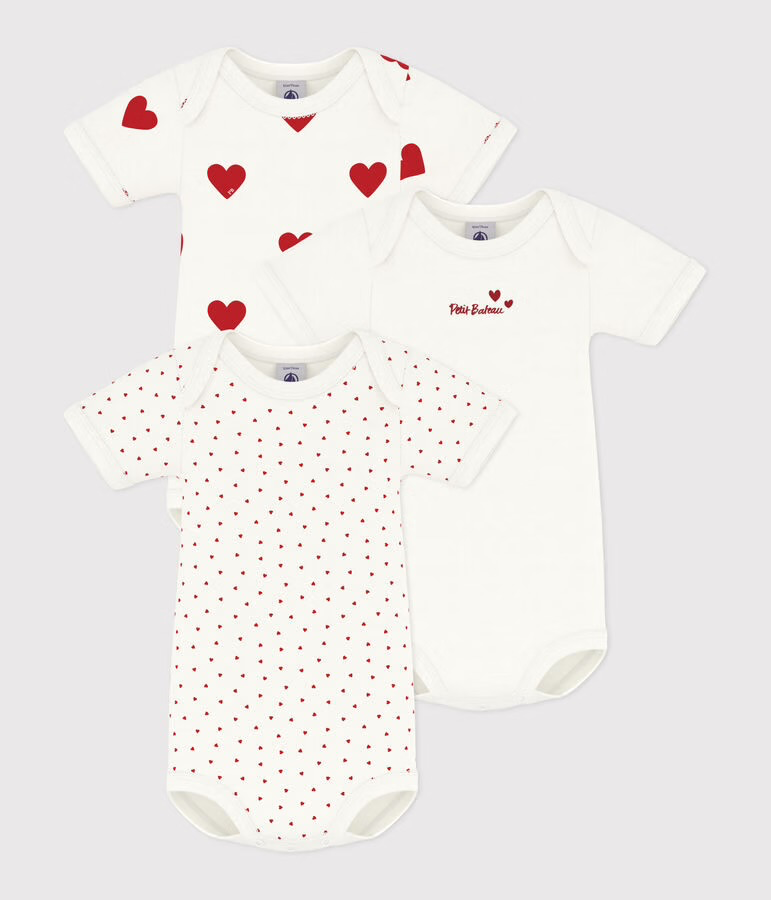 Lot de 3 bodies manches courtes