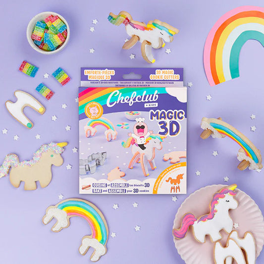 Emporte pièces Licorne & Arc en Ciel 3D