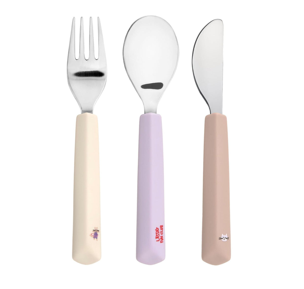 Couverts pour enfants Tiny Team, Chat Fourchette, Cuillère et Couteau (copie)