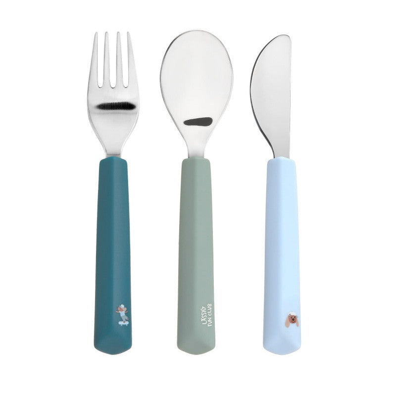 Set de 3 couverts en inox