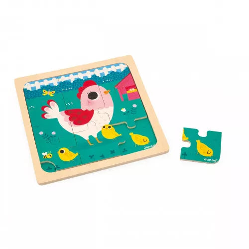 Puzzle en bois - Poulette Henriette